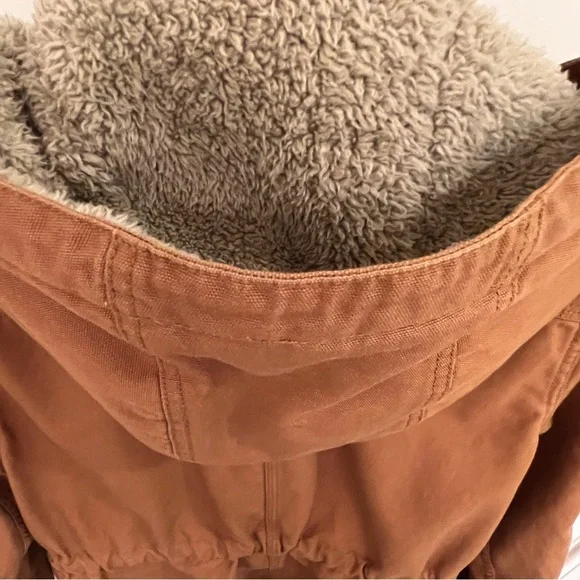 Patagonia Brown Jacket with Blue and Brown Plaid Interior - Picture 6 of 8